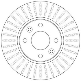 TRW Brzdový kotouč větraný Ø258mm DF6186_thumb2