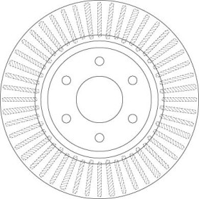 TRW Brzdový kotouč větraný Ø296mm DF6416_thumb2