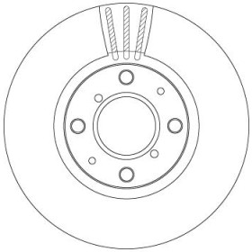 TRW Brzdový kotouč větraný Ø252mm DF4824_thumb2