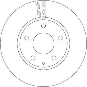 TRW Brzdový kotouč větraný Ø280mm DF6661S_thumb2