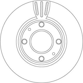 TRW Brzdový kotouč větraný Ø241mm DF4496_thumb2