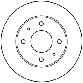 TRW Brzdový kotouč větraný Ø256mm DF4081_thumb2