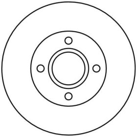 TRW Brzdový kotouč větraný Ø258mm DF4036_thumb2