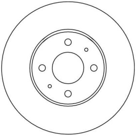 TRW Brzdový kotouč větraný Ø257mm DF4024_thumb2