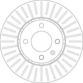 TRW Brzdový kotouč větraný Ø256mm DF6252_thumb2