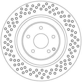 TRW Brzdový kotouč drazkovaně/děrované Ø345mm DF4341S_thumb2