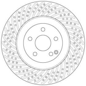 TRW Brzdový kotouč děrovaný Ø350mm DF6242S_thumb2