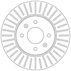 TRW Brzdový kotouč větraný Ø256mm DF6198_thumb2