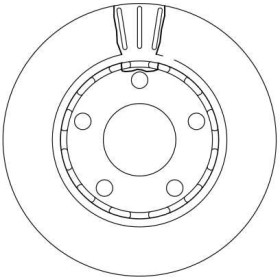 TRW Brzdový kotouč větraný Ø256mm DF4210_thumb2