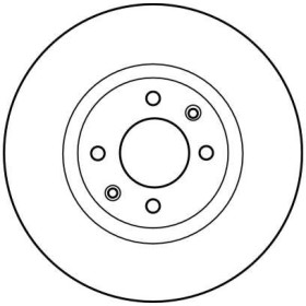 TRW Brzdový kotouč větraný Ø266mm DF4184_thumb2