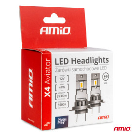 AMIO LED žárovky X4-series AVIATOR H1 6500K Max. 44W AMIO-03761_thumb5