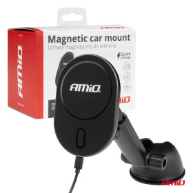 AMIO Magnetický držák telefonu s bezdrátovým indukčním nabíjením My Mag 15W AMIO-03771_thumb5