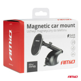 AMIO Magnetický držák telefonu s bezdrátovým indukčním nabíjením My Mag 15W AMIO-03771_thumb6