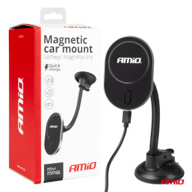 AMIO Magnetický držák telefonu s bezdrátovým indukčním nabíjením My Mag 15W AMIO-03772_thumb5