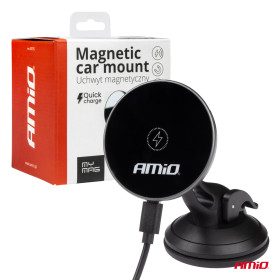 AMIO Magnetický držák telefonu s bezdrátovým indukčním nabíjením My Mag 15W AMIO-03775_thumb5