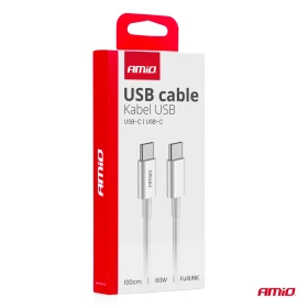 AMiO Kabel 'USB-C na USB-C 60W 100cm FullLINK_thumb5