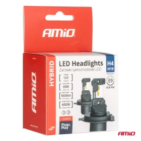 AMiO LED žárovky hlavního svícení Hybrid série H4 H19 6000K Canbus 60W AMIO_thumb4