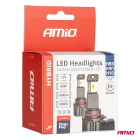 AMiO LED žárovky hlavního svícení Hybrid série HB3 HIR1 H10 6000K Canbus 60W_thumb5