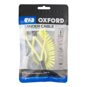 připomínač kotoučového zámku MINDER CABLE, OXFORD (reflexní žlutá, průměr lanka 4 mm, 1 ks, baleno v sáčku se stahovací šňůrkou)_thumb3