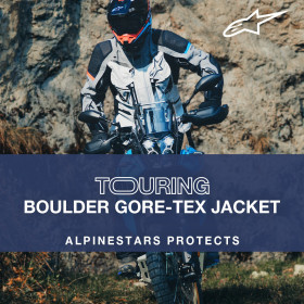 bunda BOULDER GORE-TEX, ALPINESTARS (tmavě šedá/světle šedá, vel. L)_thumb3