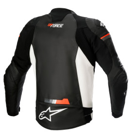 bunda GP FORCE, ALPINESTARS (černá/bílá/červená fluo, vel. 52)_thumb2