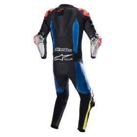 jednodílná kombinéza GP TECH 4, TECH-AIR kompatibilní, ALPINESTARS (modrá/žlutá fluo/červená fluo/černá/bílá, vel. 50)_thumb2