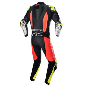 jednodílná kombinéza GP TECH 4, TECH-AIR kompatibilní, ALPINESTARS (červená fluo/žlutá fluo/černá/bílá, vel. 56)_thumb2