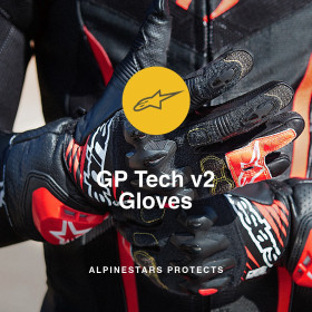 rukavice GP TECH V2, ALPINESTARS (černá/bílá/červená fluo, vel. M)_thumb4