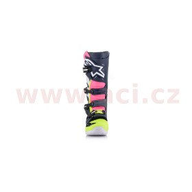 boty TECH 7, ALPINESTARS (černá/modrá/růžová/žlutá fluo, vel.38)_thumb4