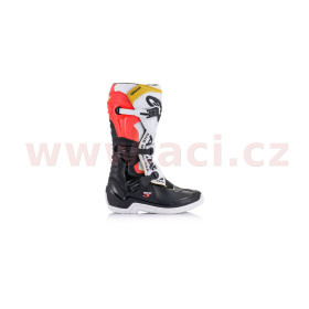 boty TECH 3, ALPINESTARS (černá/bílá/červená/žlutá fluo, vel.38)_thumb2