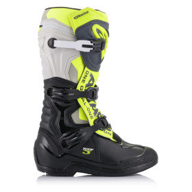 boty TECH 3, ALPINESTARS (černá/šedá/žlutá fluo, vel. 39)_thumb2