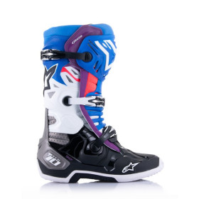 boty TECH 10 SUPERVENTED, ALPINESTARS, perforované (modrá/fialová/růžová/bílá/šedá/černá, vel. 40,5)_thumb2