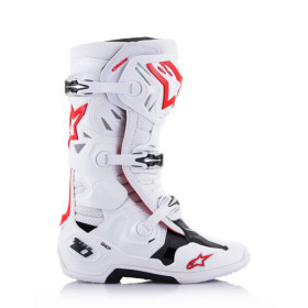 boty TECH 10 SUPERVENTED, ALPINESTARS, perforované (bílá/červená/černá, vel. 42)_thumb2