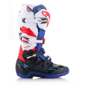 boty TECH 7, ALPINESTARS (černá/tmavě modrá/červená/bílá, vel. 38)_thumb2