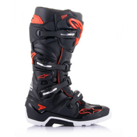 boty TECH 7 ENDURO, ALPINESTARS (černá/červená fluo/bílá, vel. 42)_thumb2