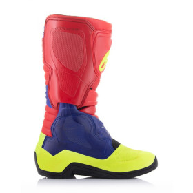 boty TECH 3, ALPINESTARS (červená/modrá/žlutá fluo/černá, vel. 38)_thumb2