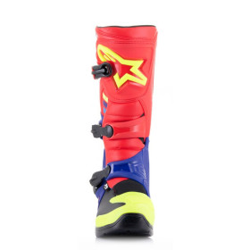 boty TECH 3, ALPINESTARS (červená/modrá/žlutá fluo/černá, vel. 38)_thumb3