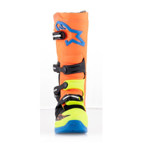 boty TECH 5, ALPINESTARS (oranžová fluo/žlutá fluo/modrá/černá, vel. 38)_thumb3