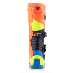 boty TECH 5, ALPINESTARS (oranžová fluo/žlutá fluo/modrá/černá, vel. 38)_thumb4