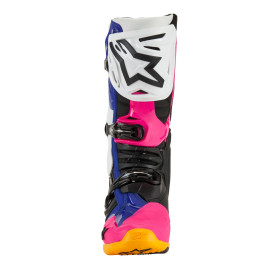 boty TECH 10 limitovaná edice COAST, ALPINESTARS (bílá/tmavě modrá/růžová/žlutá fluo/oranžová/černá, vel. 45,5)_thumb3