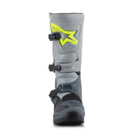 boty TECH 3, ALPINESTARS (světle šedá/šedá/černá/žlutá fluo, vel. 44,5)_thumb3