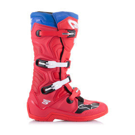 boty TECH 5, ALPINESTARS (červená/modrá/bílá/černá, vel. 42)_thumb2