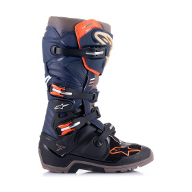 boty TECH 7 ENDURO DRYSTAR, ALPINESTARS (modrá/šedá/oranžová/černá, vel. 47)_thumb2