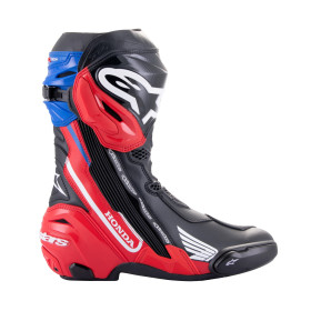 boty SUPERTECH R HONDA kolekce, ALPINESTARS (černá/červená fluo/modrá/bílá, vel. 40)_thumb2