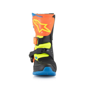 boty TECH 3S KIDS, ALPINESTARS, dětské (oranžová fluo/modrá/žlutá fluo/černá, vel. 30,5)_thumb3