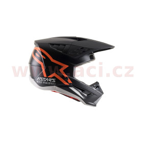 přilba S-M5 COMPASS HELMET ECE, ALPINESTARS (matná černá/oranžová fluo, vel. S)_thumb2