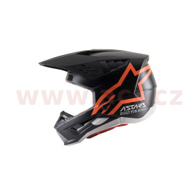 přilba S-M5 COMPASS HELMET ECE, ALPINESTARS (matná černá/oranžová fluo, vel. S)_thumb3