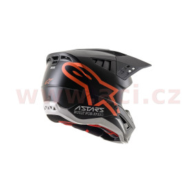 přilba S-M5 COMPASS HELMET ECE, ALPINESTARS (matná černá/oranžová fluo, vel. S)_thumb4