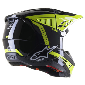 přilba S-M5 BEAM, ALPINESTARS (černá antracit/žlutá fluo lesklá, vel. S)_thumb2