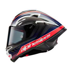 přilba SUPERTECH R10 TEAM, ALPINESTARS (matný karbon/červená fluo/modrá/bílá, vel. 2XL)_thumb2